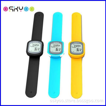 Slap Wristband Touch Screen 3D Pedometer Watch